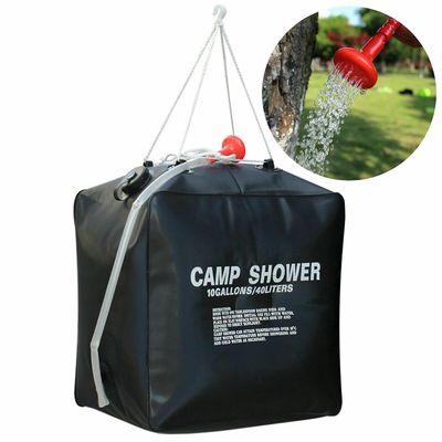 10 gallon 40l bærbar sol camping bruser vandpose Pvc Opvarmning Bruser Badekar Taske