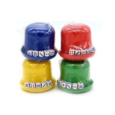 Unbrand Satunnainen 1 kpl Bar Party Dice Cup Juomalautapeli Uhkapeli Noppalaatikko 10mm D6*5 pöytäpelit Satunnainen väri 1 Pcs