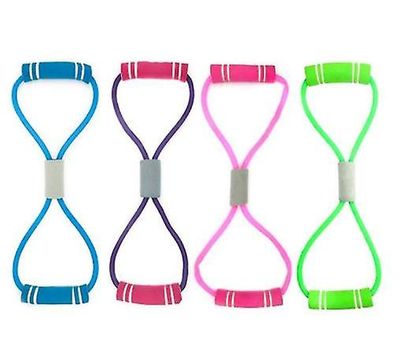 Handuo Et sæt af to tal Otte Latex Tensioners Open Skulder Arm Elastisk Rope Home Pink
