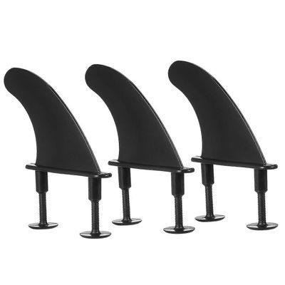 3 kpl pehmeitä surffilaudan eviä ruuveilla, 4,5 tuuman surffievät pehmeisiin surffilaudoihin ja longboard-surffaustarvikkeisiin Musta Type 1