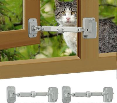 Säädettävä vauvan turvaikkunoiden rajoitin, vauvan turvaikkunoiden rajoitin ikkunan turvalukko lapsille ja lemmikeille 1kpl valkoinen