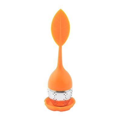 1pc Jordbær Te Infuser rustfrit stål te bold blad te si til brygning enhed Herbal Spice Filter Køkkenredskaber Gul