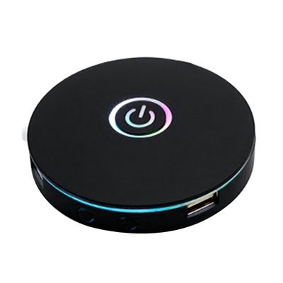 Tietokoneen kytkin RGB-valotehoste ulkoinen isäntävirtakytkinpainike, sopii Internet-kahviloihin, koteihin, toimistoihin (musta)