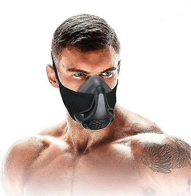 High Altitude Mask, Training Workout Mask Men parantaa keuhkojen kapasiteettia, 24 tason hengitysvastus Fitness Mask kestävyyden parantamiseksi kai...