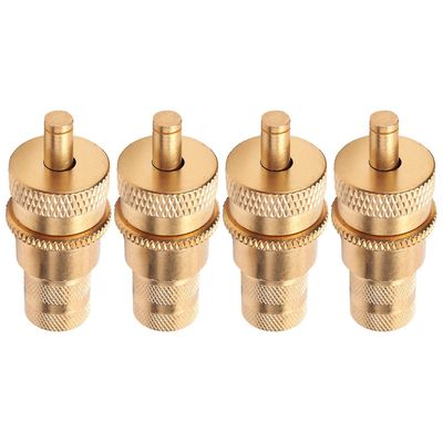 4 stk offroad messingdekk ventileringsmaskin s kit automatisk 6-30psi dekktrykkavlastning ventil def