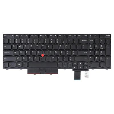 Yhdysvaltain version näppäimistö osoittimella Lenovo Thinkpad T570 T580:lle Musta