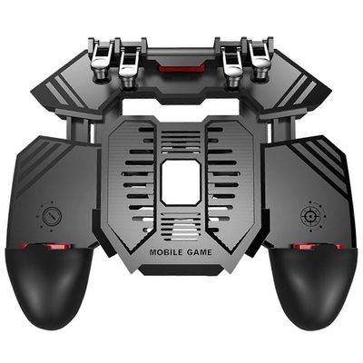 AK77-mobiilipeliohjain PUBG:lle, 6 sormen peliliipaisimelle ja jäähdytystuulettimen peliohjaimelle Monivärinen Black/1200mAh Rechargeable Bat
