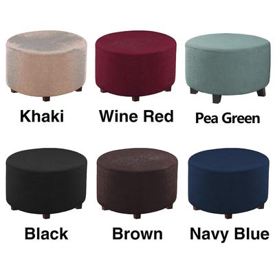 Rahinsuojus Kansi Pyöreä ottomaanien liukukansi Irrotettava kiinteä olohuoneVain tuolinpäälliset Khaki L