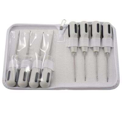 8stk rustfrit stål dental luxating lift elevatorer clareador buet tandlæge dental instrument med Hvid