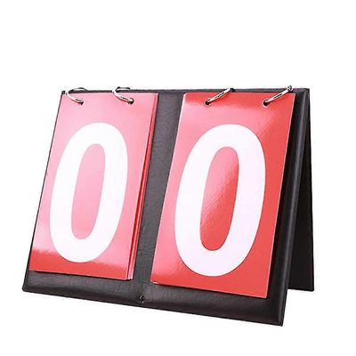 Pöytälevyn kääntötulostaulu 2/4-numeroinen kannettava flip-urheilun tulostaulun tuloslaskuri Pöytätennis koripallon jalkapallon baseball-vollybin p...