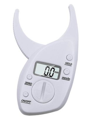 Coosilo Fedt måleinstrument med LCD-skærm, fedt klemme hvid