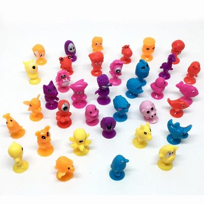 20 stk/parti Mini sucker dukker 2,5 cm mærkelige dyr Cupule Suckers Børn Action legetøjskapsel Model sugekop dukker |action figurer| tilfældige 20 stk