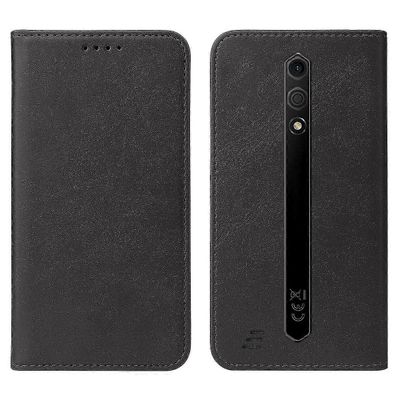 Ulefone Armor X12 magneettinen suljin nahkainen puhelinkotelo Musta