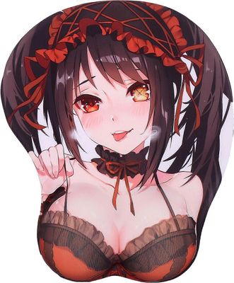 LINCMAN Päivämäärä A Live Tokisaki Kurumi Anime -hiirimatot rannetuella Pelaaminen 3D-hiirimatot 2Way Skin (Kurumi 2)