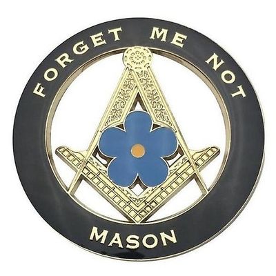 Bricks Masons Glem mig ikke frimurerisk bil emblem