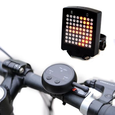 64 LED trådløs fjernbetjening laser cykel baglygte cykel blinklys Sikkerhed Advarselslampe