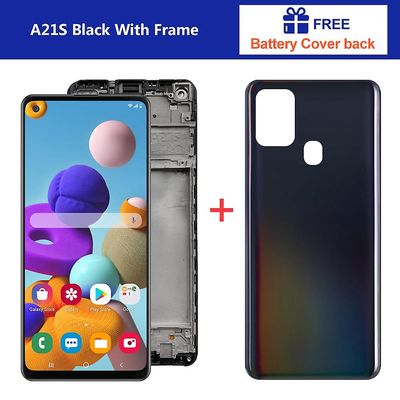 LCD for Samsung Galaxy A21s A217 LCD-skjerm Digitaliseringsenhet for berøringsskjerm for Galaxy A21s A217 A217f A217f / ds Original med ramme