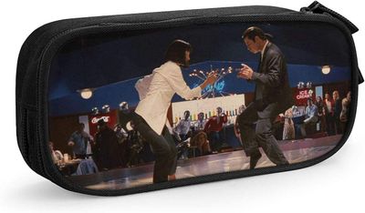Kerota Younini Pulp Fiction suurikapasiteettinen penaali, kevyt ja tilava pussi, vetoketjullinen paperitavaralaukku, toimistokouluun, lapsille/aiku...