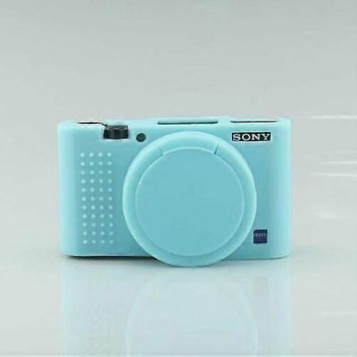 Pehmeä kamerakotelo Sony RX100 III IV V VI RX100 VII ZV1 ZV-E10 kuminen suojaava korin suojus laukku ihon kameran suojan kehys RX100 sininen