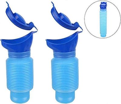 2kpl kannettava taitettava hätäpisuaari miehille ja naisille, matka-ajo ulkona asuntoauto wc-pullo pisuaari