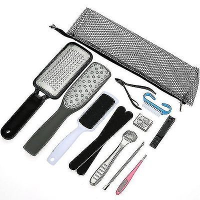 Mikasa Professionel Pedicure Tool Set, Nail Clippers rustfrit stål Foot Care Kit, Dead Skin Remover Pedicure Kit