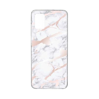Crazy Kase Skrog til Samsung Galaxy A41 Soft Pink Marble Effect