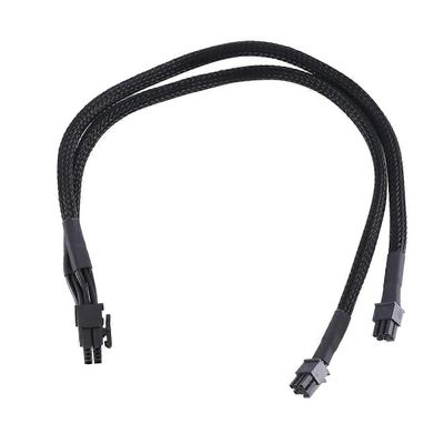 Dual Mini 6-nastaisesta 8-nastaiseen PCI Express -näytönohjaimeen Virtalähde Holkkikaapeli Pro Towerille/Power G5:lle musta