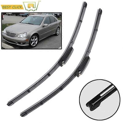 Tuulilasinpyyhkimen sulat Mercedes W203, C160, C180, C200, C230, C240, C280, C350, C32, C55, 2004 - 2007, Etuikkuna 2005, 2006