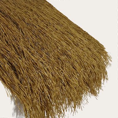 Puutarha Patio Väärennetty olkikatto Olkikatto Keinotekoinen olkiSimuloitu olkiolki Realistinen khaki