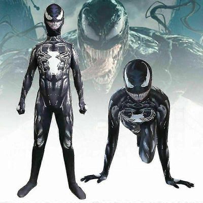 Spiderman Super Kids Hero Pojat Myrkky Puku Cosplay Naamiaispuku Hyppää 4 Hämähäkkimies 11-12y(140-150cm)