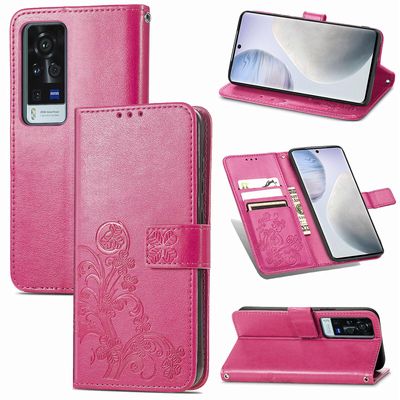 Foxdock Etui til Vivo X60 Pro mobilcover Rose rød