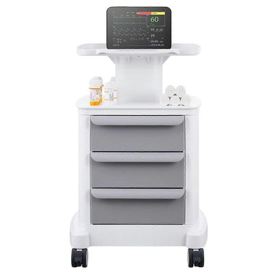 Succebuy 4-tasoiset laboratoriokärryt, joissa on 3 laatikkoa ja 1 ylälokero ja ABS-materiaali, 4 hiljaista pyörää laboratorioon, klinikkaan, sairaa...