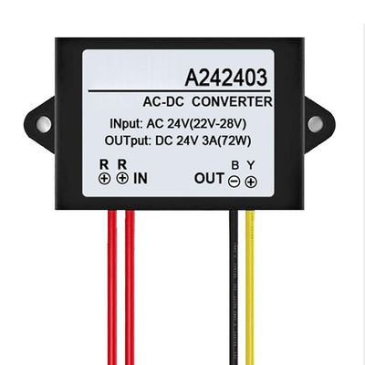 Ac 24v - Dc 24v 1/2/3a Mini vedenpitävä virtalähde Muuntimen sovitinmoduuli Qinhai