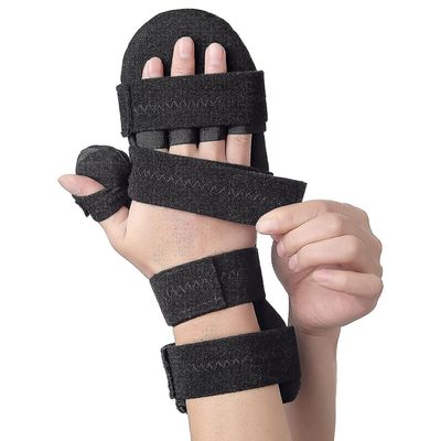 Stroke Resting Hand Splint By - Carpal Tunnel Wrist Brace Night Immobilizer, Finger Stabilizer Wrap - För muskelatrofi Rehabilitering, Artrit, T