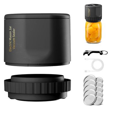 Mason Can Sealing Machine, Mason Jar Vacuum Sealer, True Bright Sealer Kit for bred munn og vanlig munn Mason Krukker, Kjøkkenutstyr For Food Stor ...