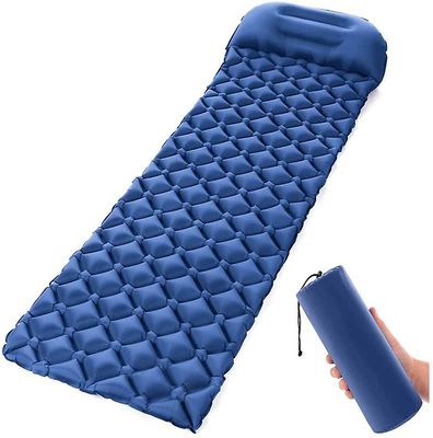 Linkrunning Campingmåtte Compact Air Camping Mat Bærbar oppustelig madras Camping Oppustelig liggeunderlag med pude Velegnet til camping Backpackin...