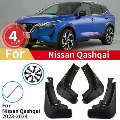 Nissan Qashqai J12 2023 2024 4kpl roiskeläpät autotarvikkeet lokasuojan päivitys roiskesuojat etutakapyörät lokasuoja