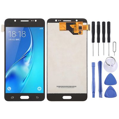 Tft LCD-näyttö Galaxy J5 (2016) J510f, J510fn, J510g, J510y, J510m Digitizer Full Assembly(musta)