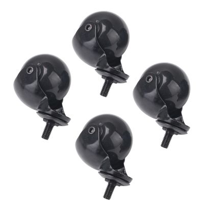 4Pcs 2 tommer sort drejekugle hjul 8x15mm møbler reservedele
