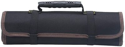 Linkrunning Tool Roll Organizer taske med 22 lommer vandtæt Oxford klud værktøjstaske opbevaringspose med bærbart håndtag til tangnøgle Som vist As...