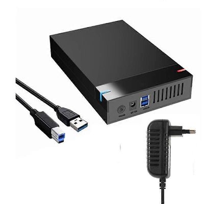 2,5 / 3,5 tuuman kiintolevykotelo USB3.0-kiintolevykotelo SATA USB 3.0 ulkoinen kiintolevynlukija 10 Tt: n sovitin PC-kannettavalle EU Plug
