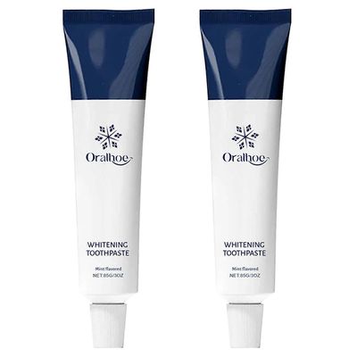 Luonnollinen lumenvalkaisuhammastahna - fluoriton hydroksiapatiittihammastahna, mintun makuinen valkaisu 2pcs