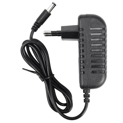 AC / DC 12V 2A 24W strømforsyningsadaptertransformator for 5050 3528 LED-stripelys EU-plugg svart