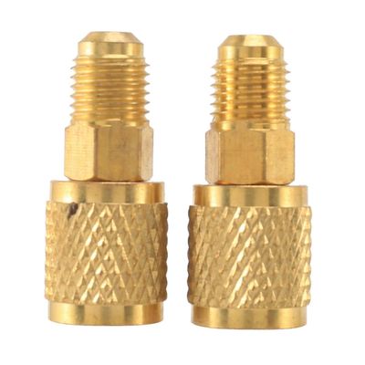 R410A-sovitin 5/16" SAE-naaras - 1/4" SAE-uros-pikaliitin Mini Split AC -järjestelmään