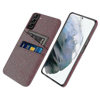 Iskunkestävä suojaus puhelimen kotelon kortinpidikkeen takakansi Samsung S22: lle Punainen