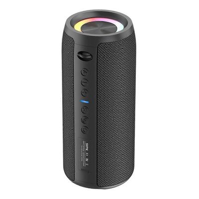 S51 Pro Bluetooth-kaiutin 40W ulkokaiutin häikäisevillä värivaloilla vedenpitävä pitkä akku Li Musta