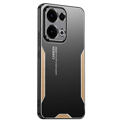 Oppo Reno13 5G (global) -puhelinkotelolle alumiiniseos + TPU + PC-takakansi - kulta Monivärinen Gold