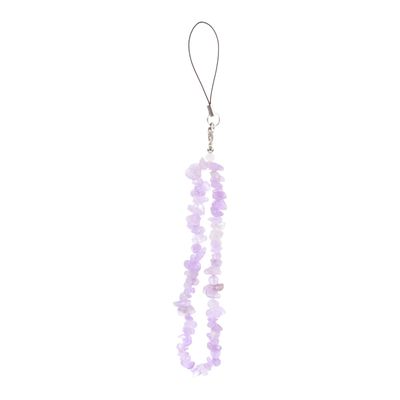 Armbånd Lanyard Crystal Beaded Lanyard Telefon Lanyard Strap Mobile Case Lanyard Telefon hengende stropp Lilla