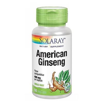Solaray American Ginseng, 480 mg, 50 Lippistä (1 kpl pakkaus)