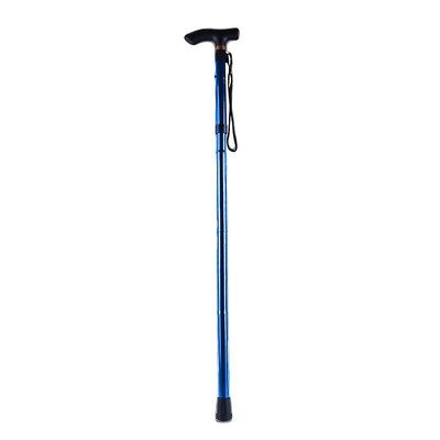 Ultralet 4 sektion justerbare stokke aluminiumslegering folde walking sticks B blå